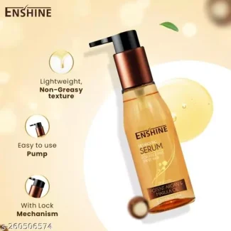 Enshine Detangling Serum (110 ml) for Frizz Free Shiny Hair, Infused With – Vitamin E, Argan & Marula Oil, For Lustrous Shine